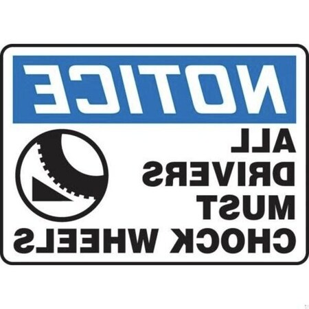 Accuform OSHA NOTICE Safety Sign ALL DRIVERS MTKC817VA MTKC817VA